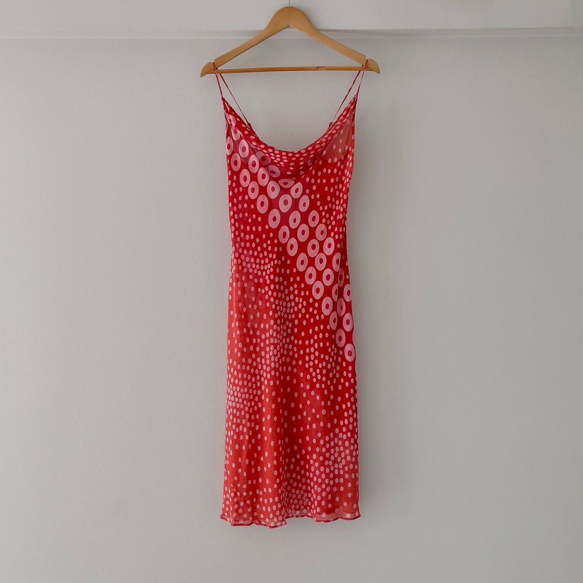 Victoria's Secret Victoria’s Secret Silk Red & Pink Slip Dress (M–L) Size L / US 10 / IT 46 - 9 Thumbnail