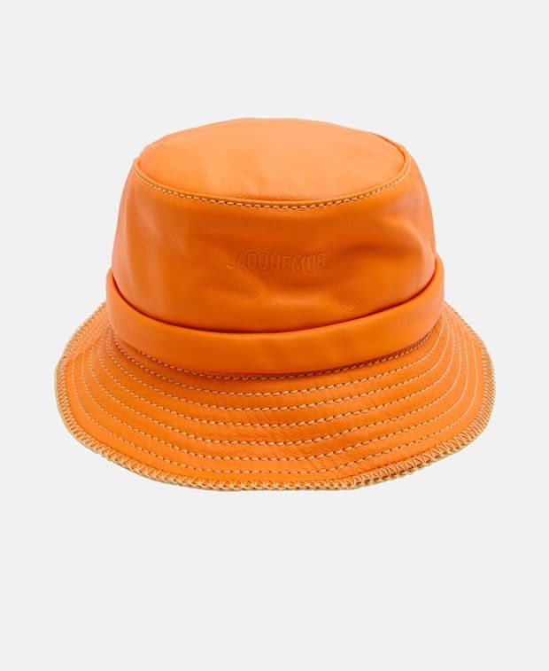 Jacquemus Leather bucket hat Size ONE SIZE - 1 Thumbnail