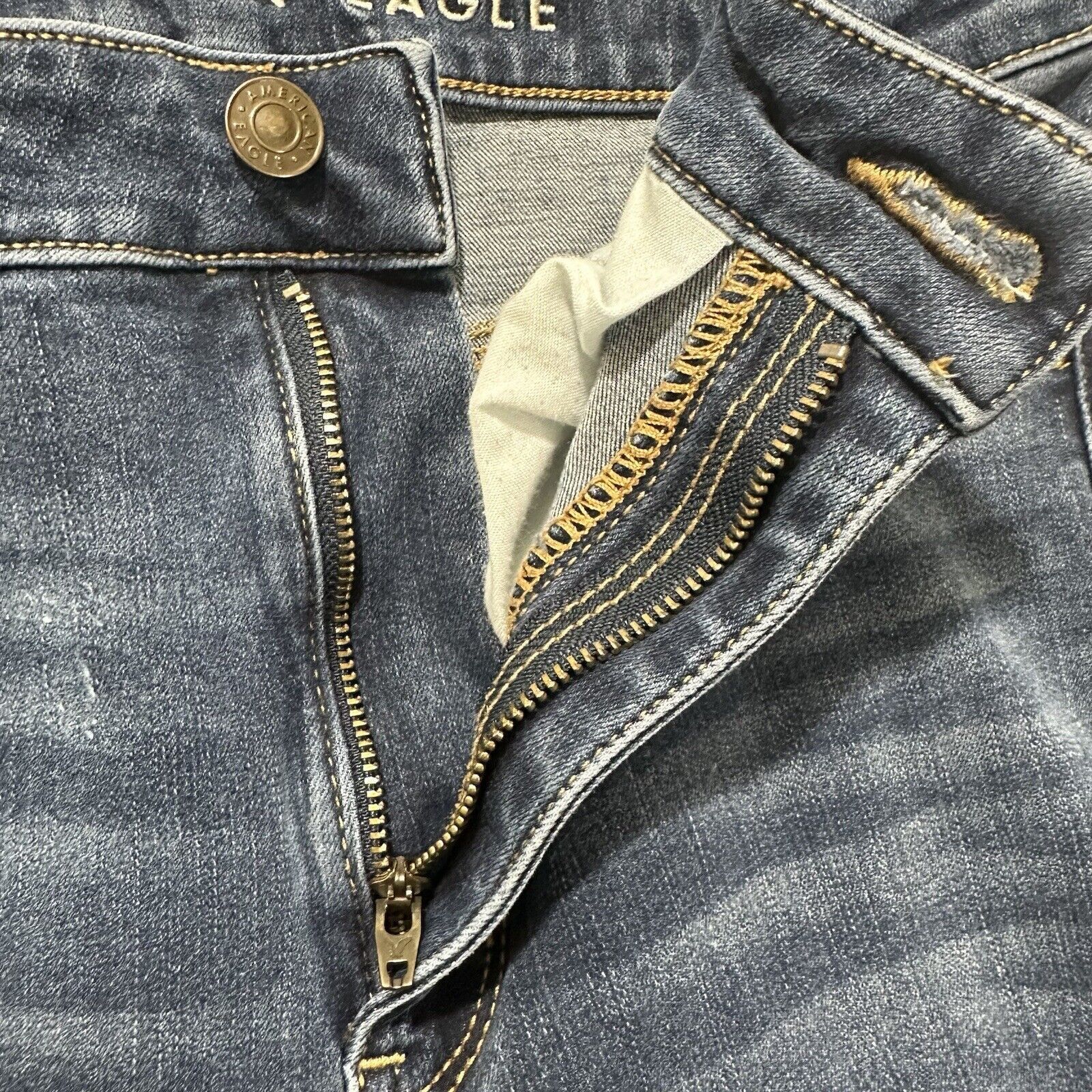 American Eagle Outfitters American Eagle 4 L Skinny Leg Jeans 360 Next Level Stretch Size 27" / US 4 / IT 40 - 4 Thumbnail