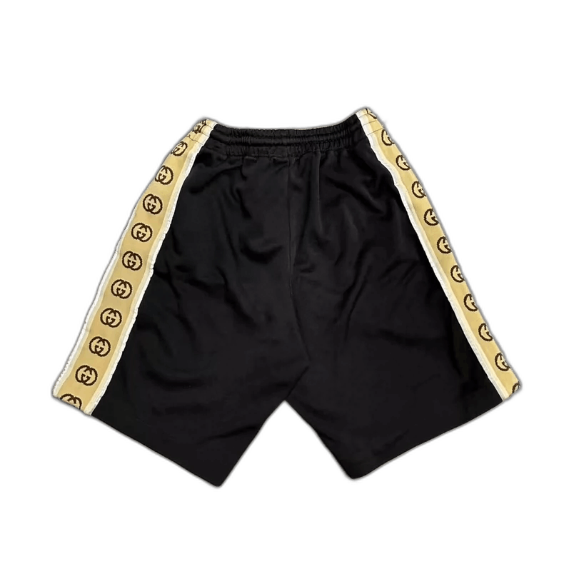 Gucci gucci logo shorts in black with 3m stripes Size US 26 / EU 42 - 1 Thumbnail