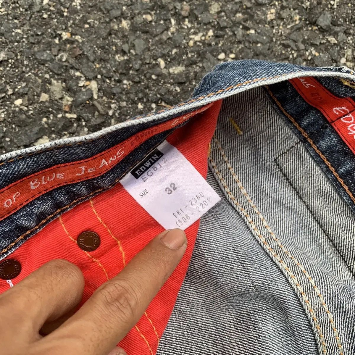 Pro Edge Vintage Edwin 512 Jeans 34x31 Mini Flare Denim Bootcut Pants Size US 34 / EU 50 - 8 Thumbnail