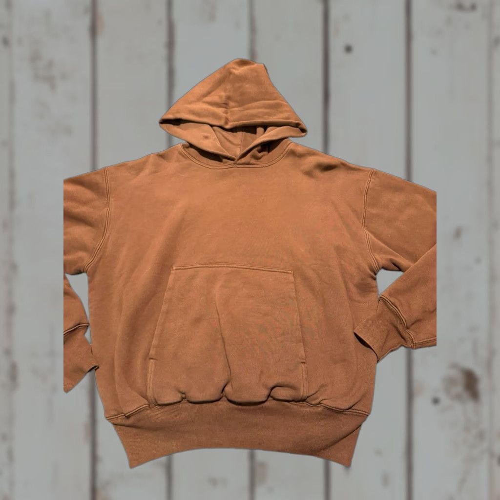 Gap Yeezy YZY Gap Double Layered Pullover Crop Perfect Hoodie Mens S Brown Size US S / EU 44-46 / 1 - 1 Thumbnail