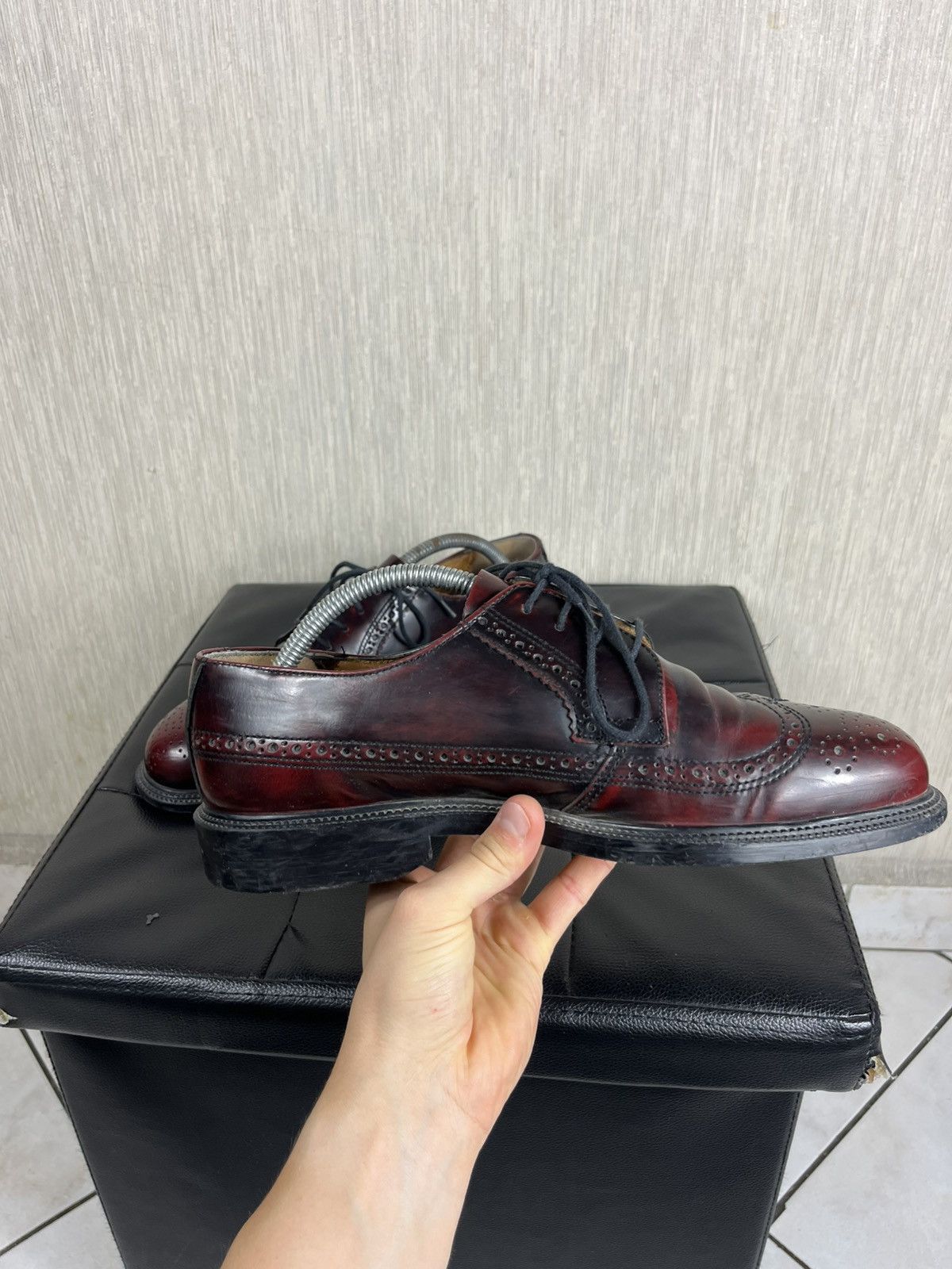 Leather × Vintage Vintage Thomas Stanford leather wine classic loafers shoes Size US 10 / EU 43 - 13 Thumbnail