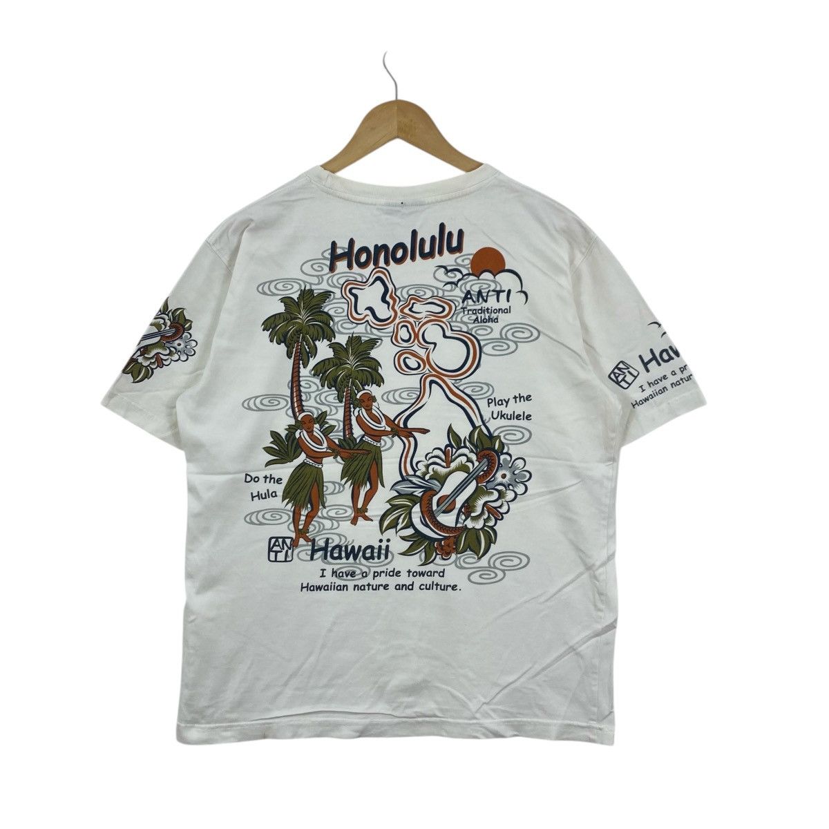 Vintage VTG Anti Traditional Aloha Honolulu Hawaii T-Shirt Size M Size US M / EU 48-50 / 2 - 2 Thumbnail
