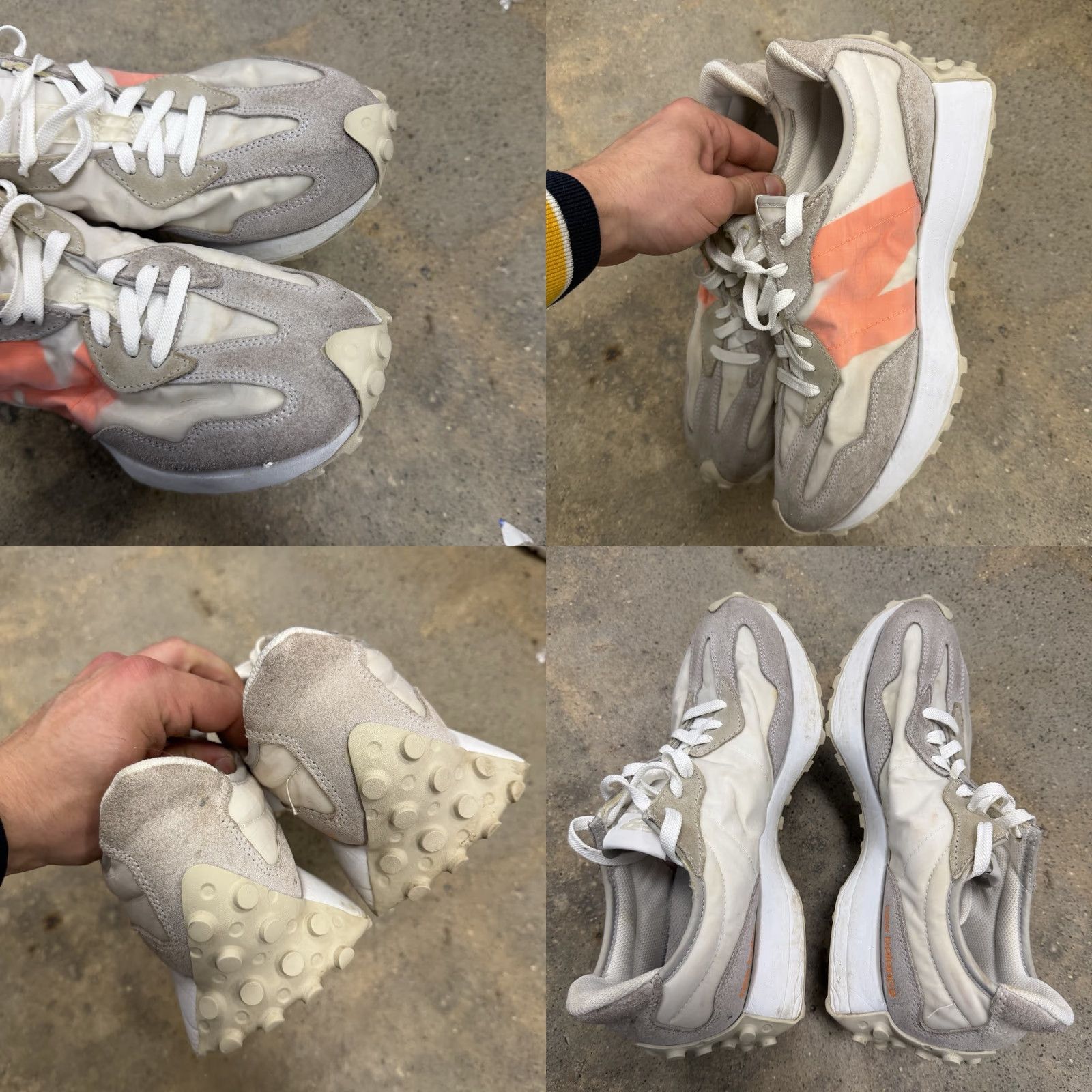 New Balance New Balance 327 MS327SS Sea Salt Bright Orange Sneakers Mens 10.5 Shoes or Sneakers Size US 10 / EU 43 - 8 Thumbnail