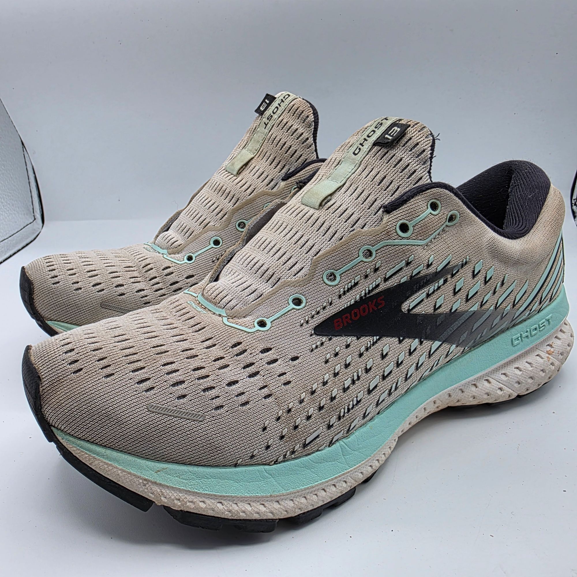 Brooks Brooks Ghost 13 Womens Size 7.5 B Gray Teal Running Walking Size US 7.5 / IT 37.5 - 4 Thumbnail
