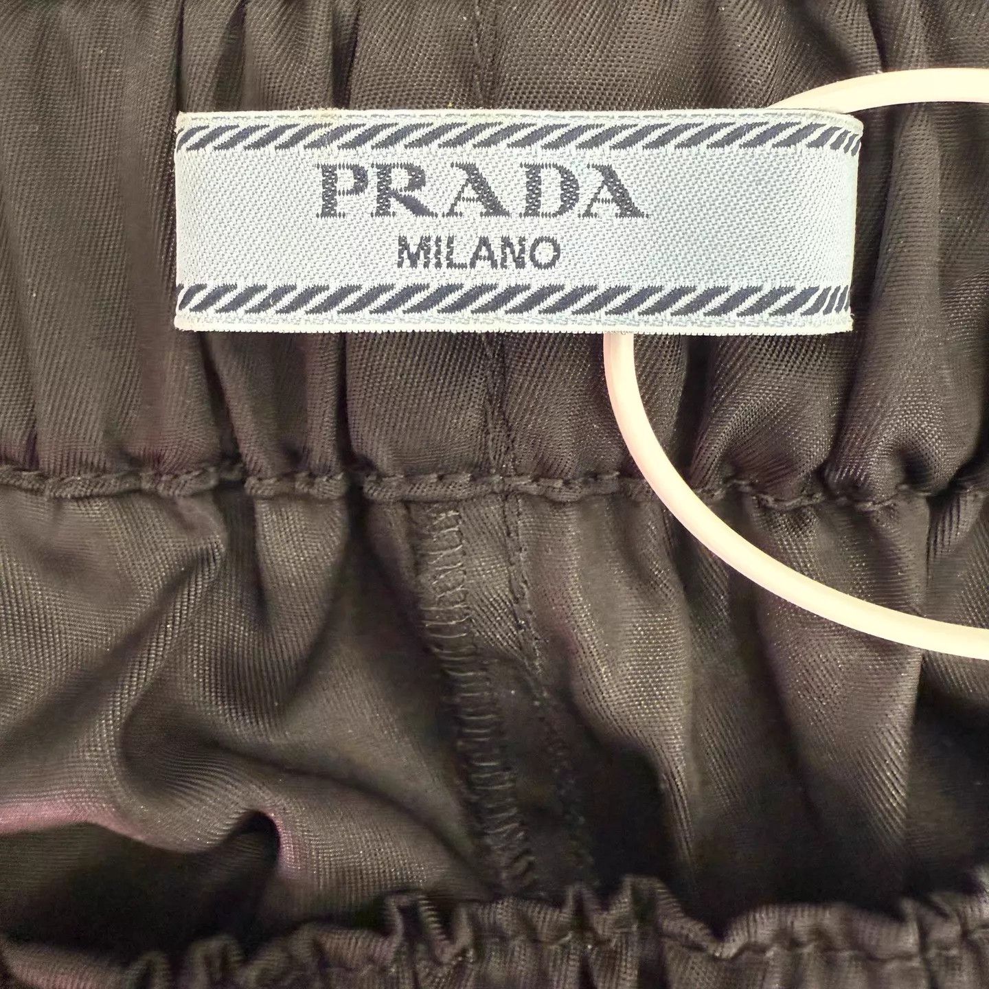 Prada Prada Women's Black Triangle Logo Nylon Short 42 Size 28" / US 6 / IT 42 - 5 Thumbnail