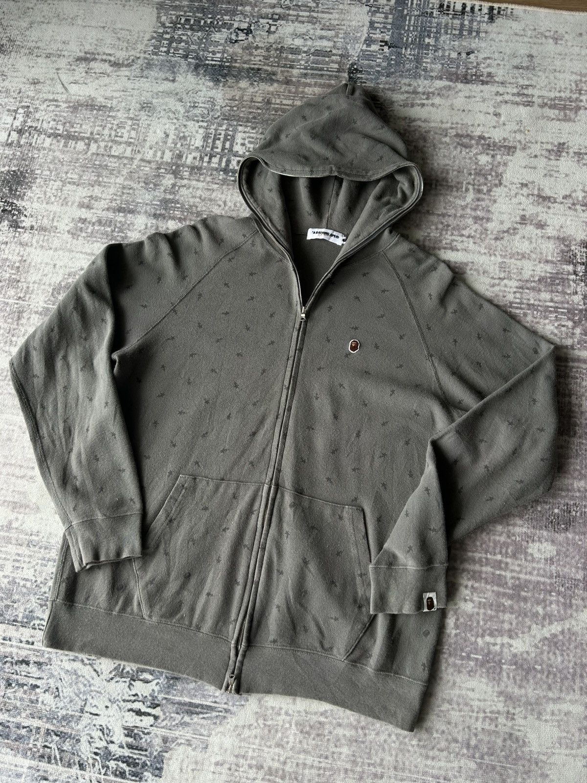 Bape Vintage Bapesta FullZip Monogram Hoodie Size US M / EU 48-50 / 2 - 6 Thumbnail