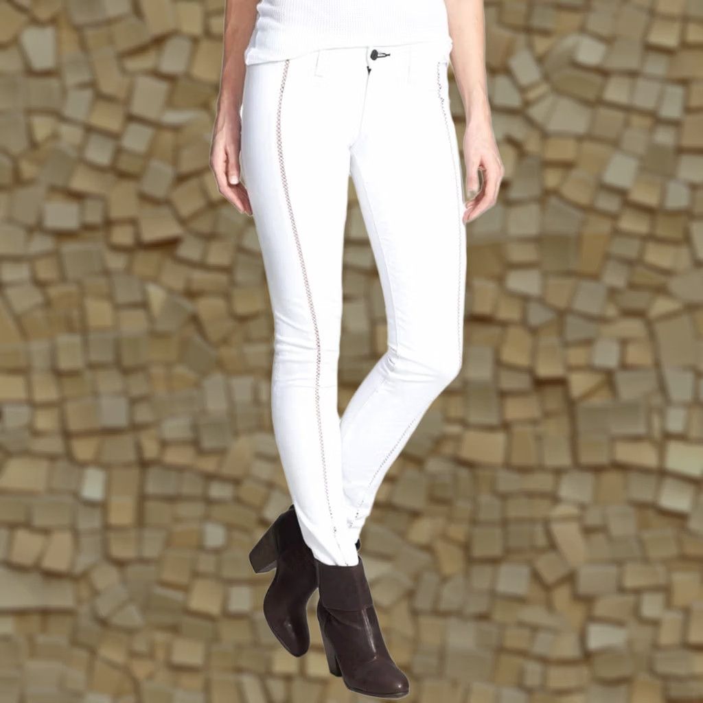 Rag & Bone rag & bone RAG & BONE/JEANS Split Separating BRIGHT WHITE SIZE:27 NWT WOMEN'S Size 27" / US 4 / IT 40 - 1 Thumbnail