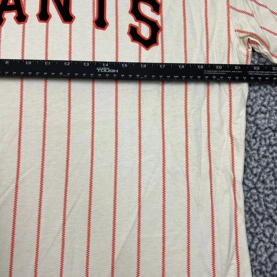 Mitchell & Ness San Francisco Giants Shirt Men L Pinstripes Crew Neck Cotton Size US L / EU 52-54 / 3 - 5 Thumbnail