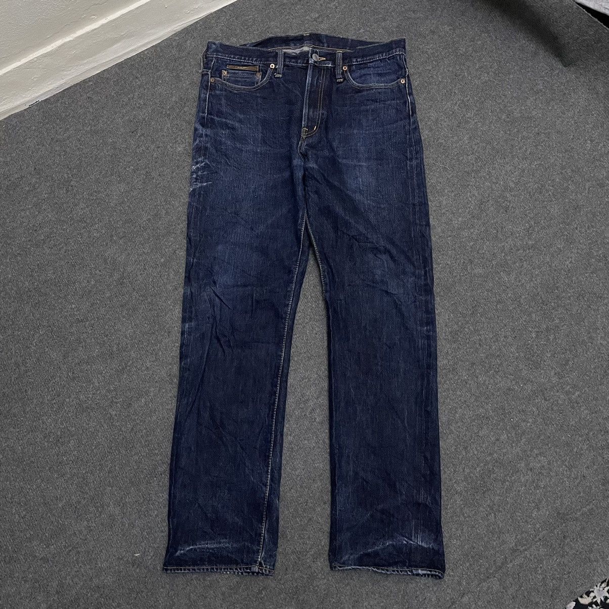 If Six Was Nine × Japanese Brand × Le Grande Bleu (L.G.B.) Core Fighter Indigo Blue Selvedge Denim Samurai Ironheart Size US 34 / EU 50 - 1 Thumbnail