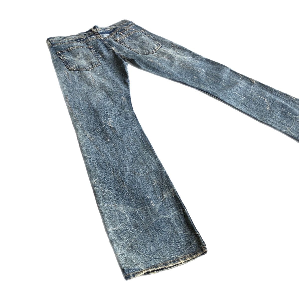 Japanese Brand Ando flared fading bootcut jeans Size US 32 / EU 48 - 4 Thumbnail