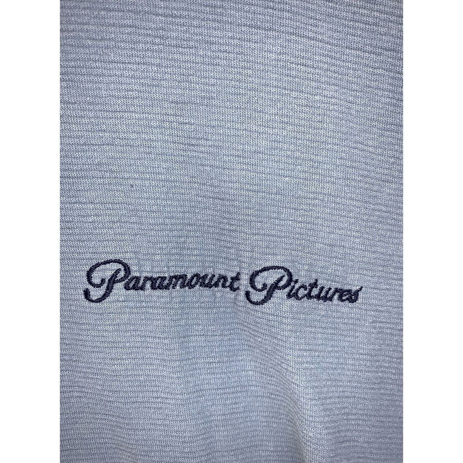 Vintage VINTAGE Paramount Pictures Single Stitch Embroidered Mens T Shirt XL USA Made Onetia Cotton Blue 1990s Size US XL / EU 56 / 4 - 4 Thumbnail