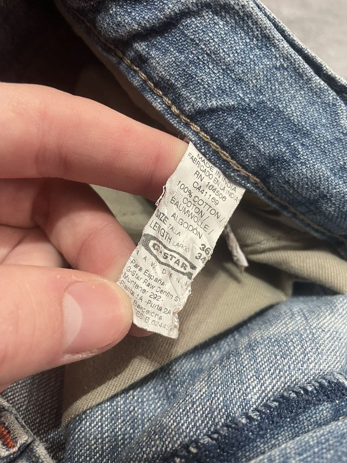 G-Star Vintage Denim Pants G-star Big Logo Y2K Size US 34 / EU 50 - 10 Thumbnail