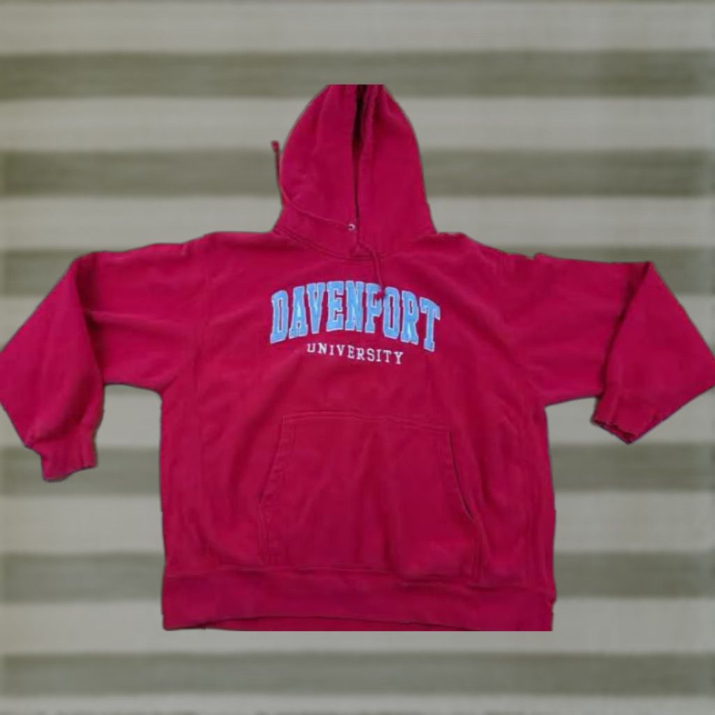 Vintage VINTAGE Davenport University Panthers Sweatshirt Hoodie 2XL USA Made Pro Weave Size US XXL / EU 58 / 5 - 1 Thumbnail