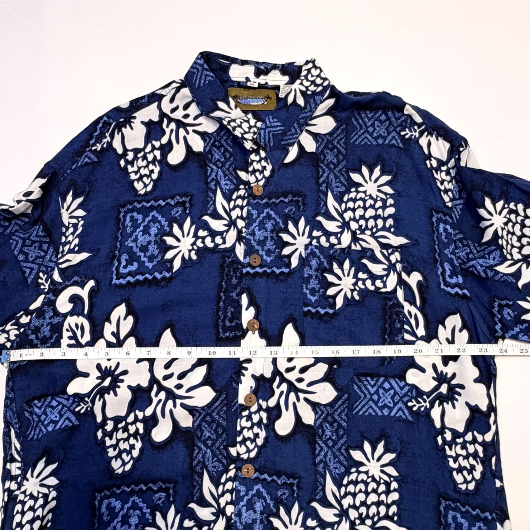 Vintage Dreamland Hawaiian Shirt Mens XL Blue Rayon Aloha Floral Button-Front Short Sleeve Size US XL / EU 56 / 4 - 6 Thumbnail