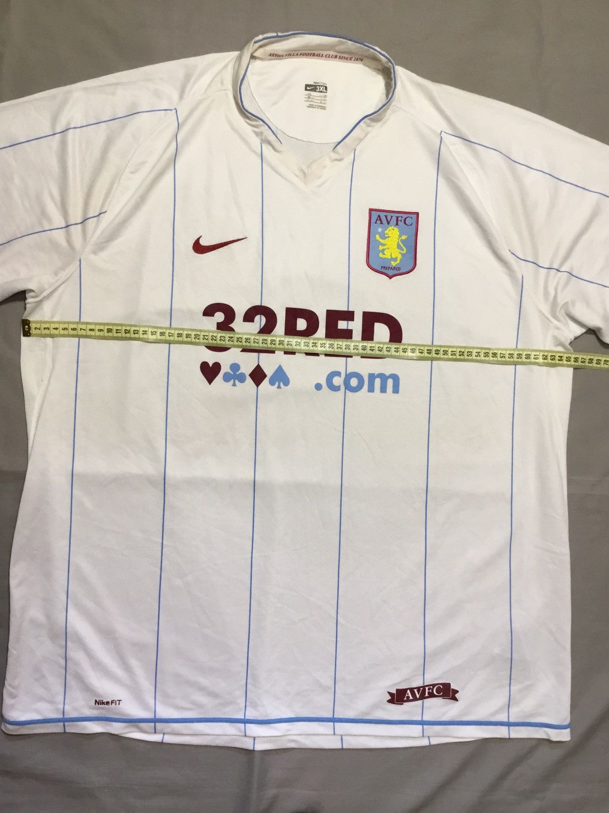 Nike Aston Villa Away Football Shirt 07/08 Adults Size 3XL Nike Size US XXL / EU 58 / 5 - 7 Thumbnail