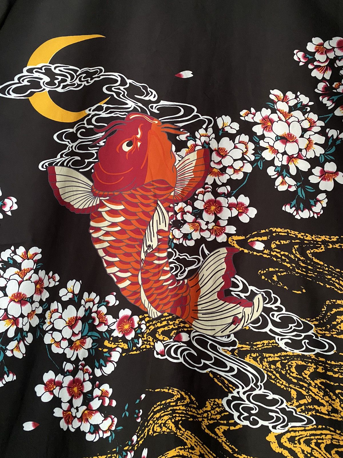 Japanese Brand Koi Fish Sukajan Japanese Kimono Size US XL / EU 56 / 4 - 6 Thumbnail