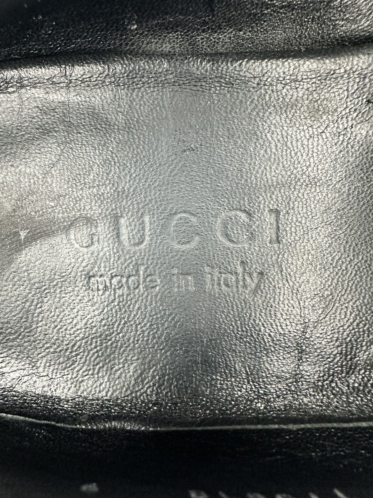 Gucci Gucci Black Guccissima Leather GG Loafers Size US 10 / EU 43 - 7 Thumbnail
