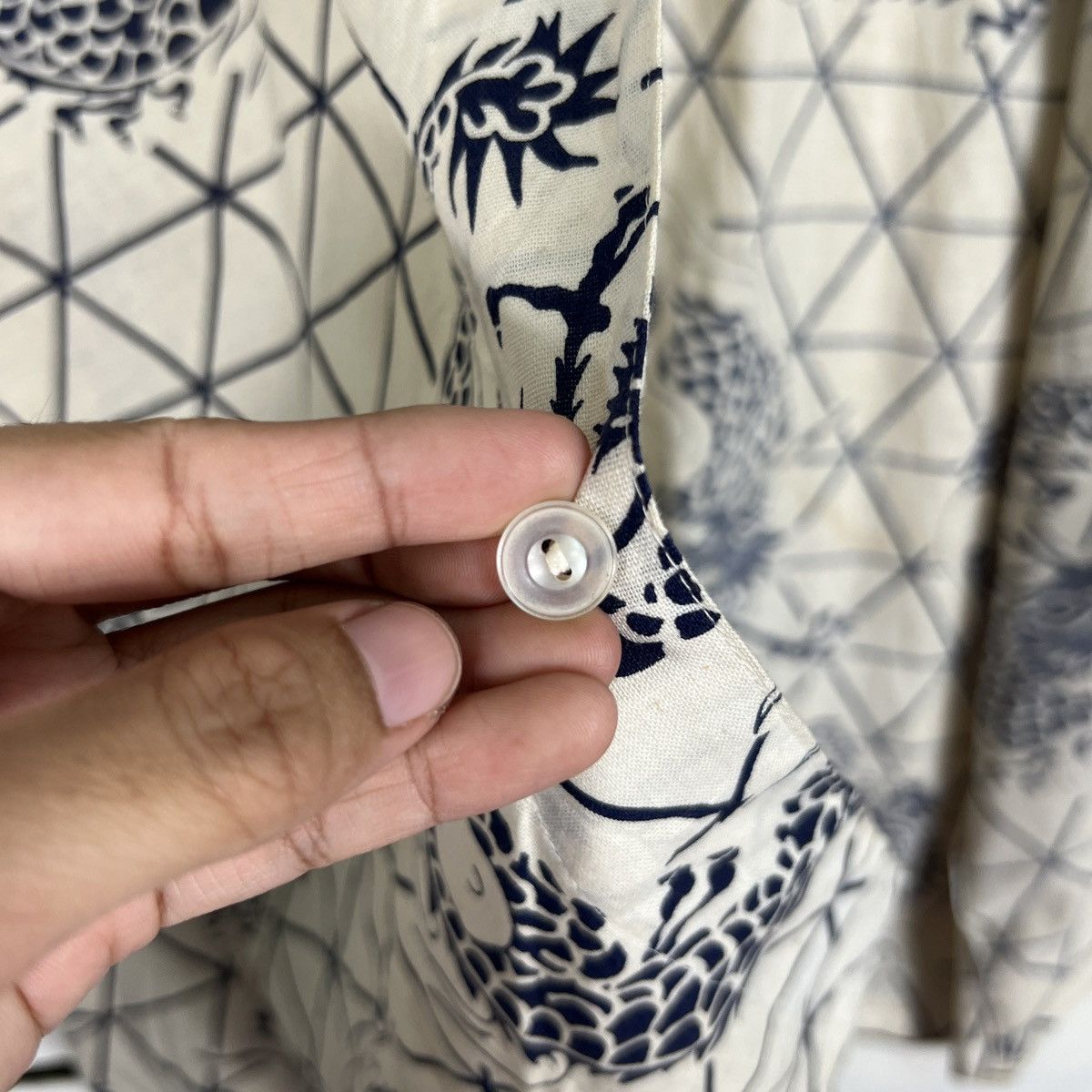 Japanese Brand 🔥 RARE VINTAGE KIMONO JAPAN DRAGON SHIRT CARDIGAN Size US L / EU 52-54 / 3 - 15 Thumbnail