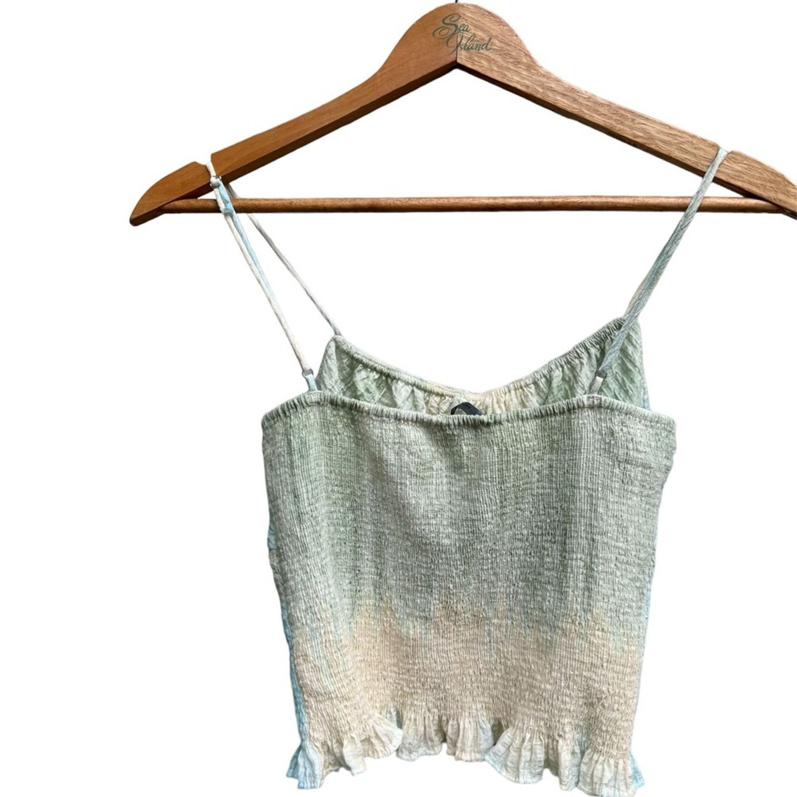 Zara Zara Tie Dye Tank Top Size Medium Tie Front Smocking Cropped Size M / US 6-8 / IT 42-44 - 7 Thumbnail