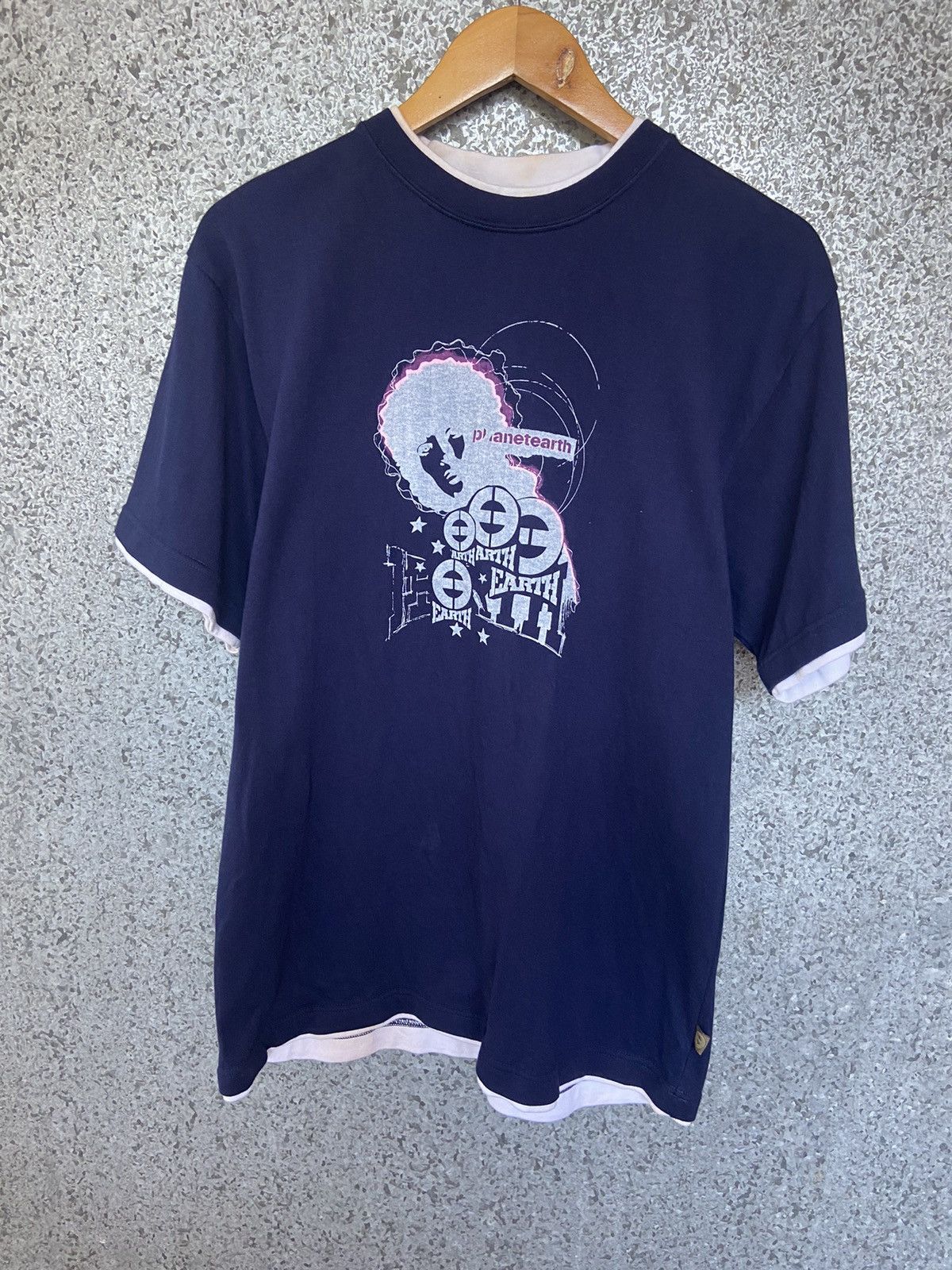 Vintage 🔥 Vintage 90s Vintage Earth Planet t shirt made in Usa Size US M / EU 48-50 / 2 - 2 Thumbnail