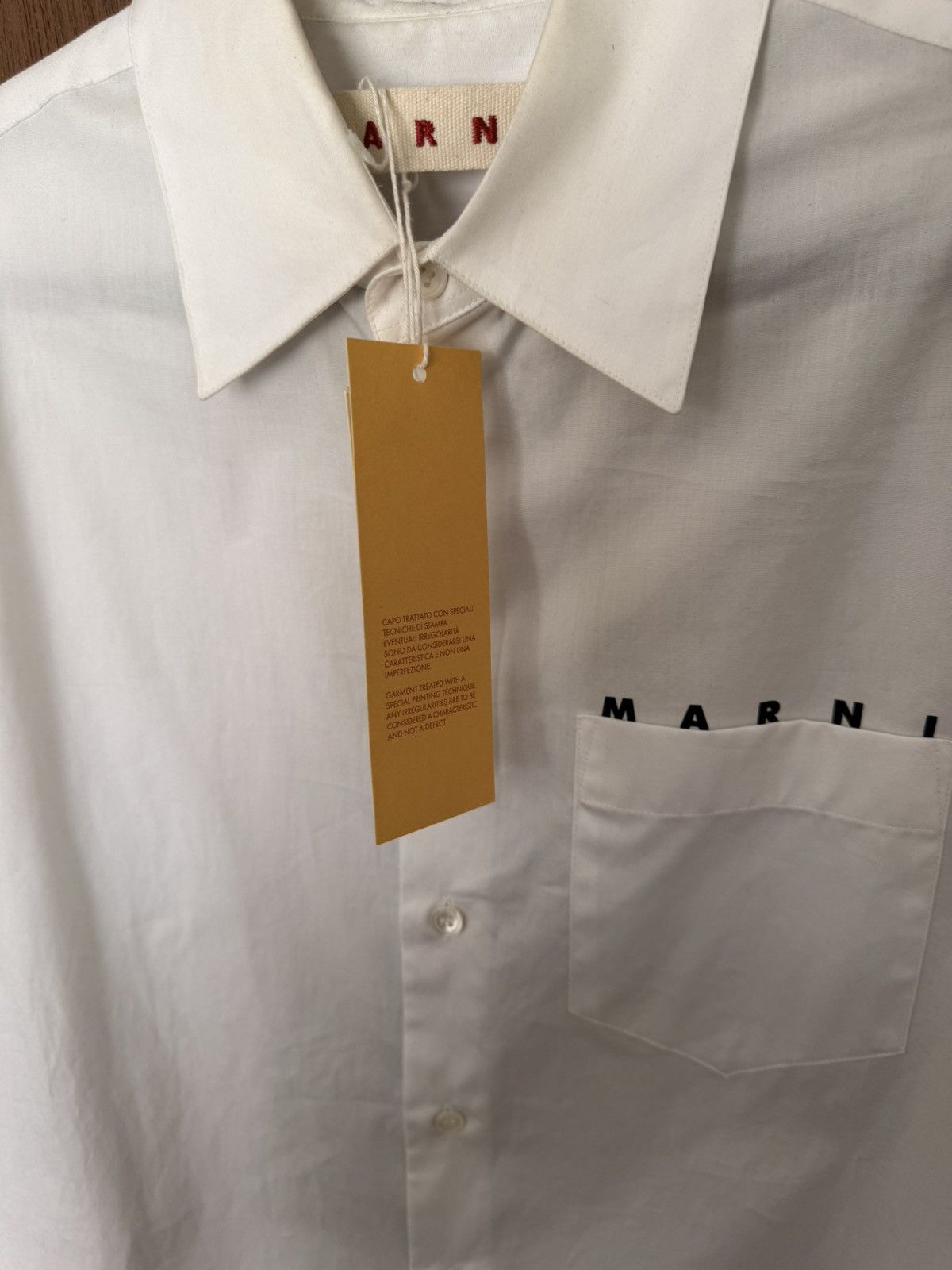 Marni Logo Poplin Cotton Shirt Size US S / EU 44-46 / 1 - 13 Thumbnail