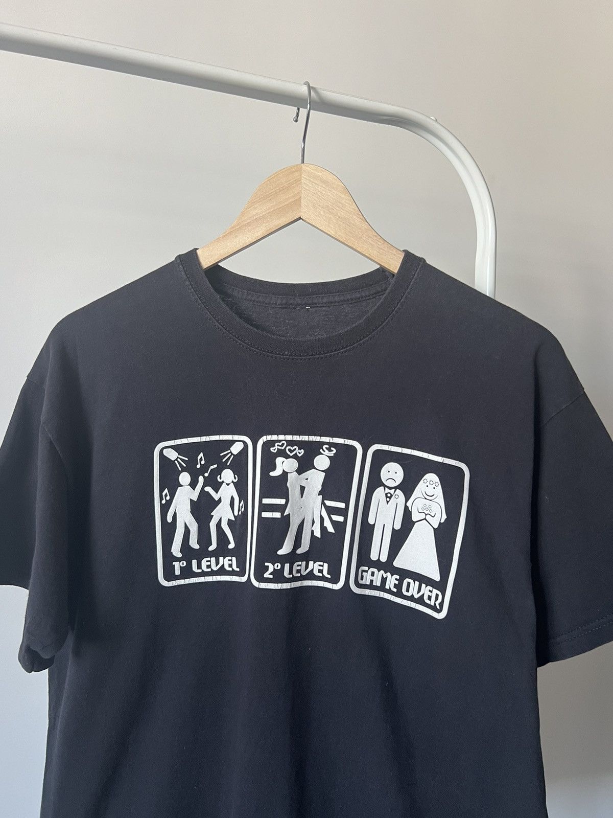 Band Tees Vintage Gamer Levels Tee – Game Over Funny Graphic Shirt Size US S / EU 44-46 / 1 - 5 Thumbnail