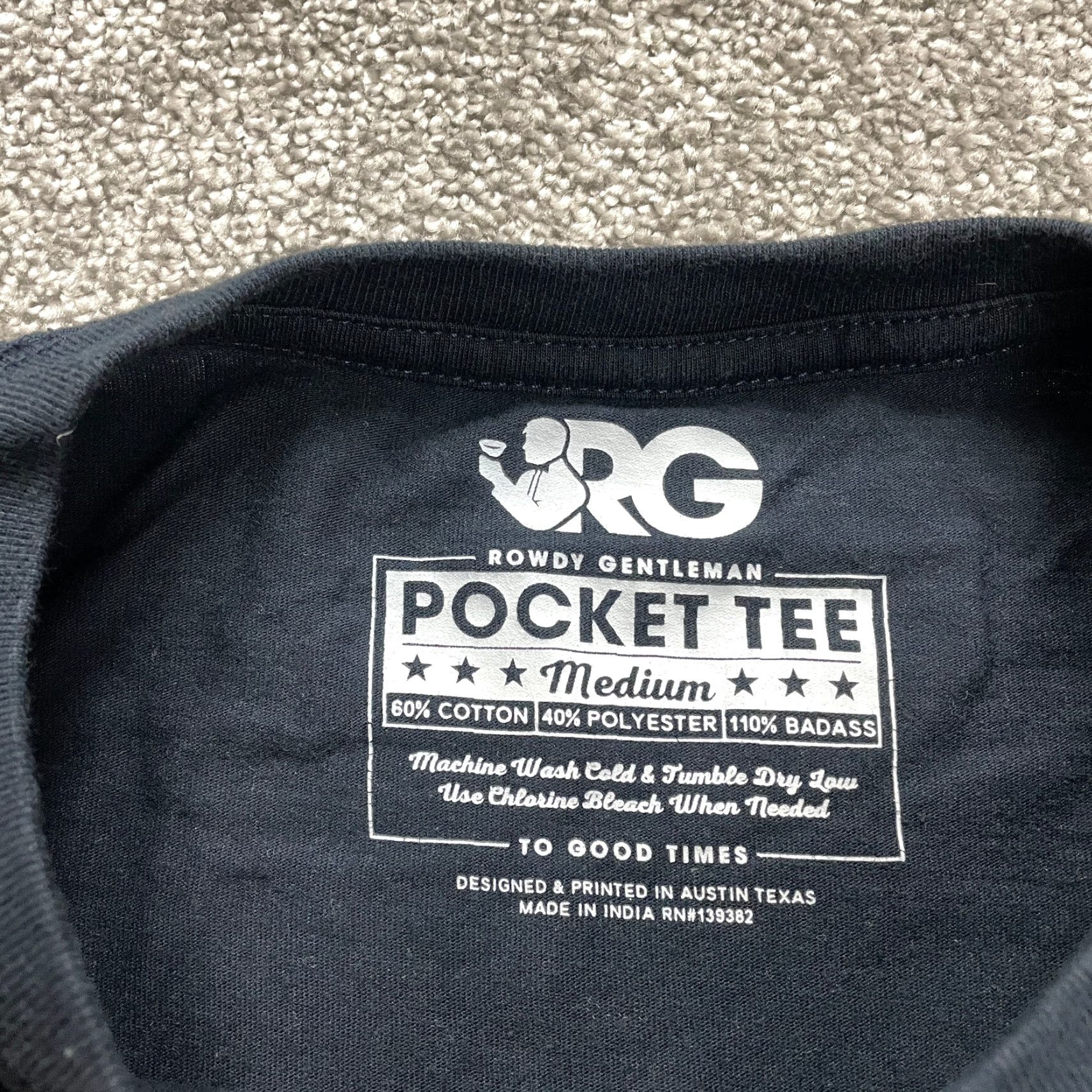 Vintage Rowdy Gentlemen Shirt Mens Medium Blue Long Sleeve Crew Neck Pocket Tee MVP Logo Graphic Print Classic Sports American Shirts Size US M / EU 48-50 / 2 - 3 Thumbnail