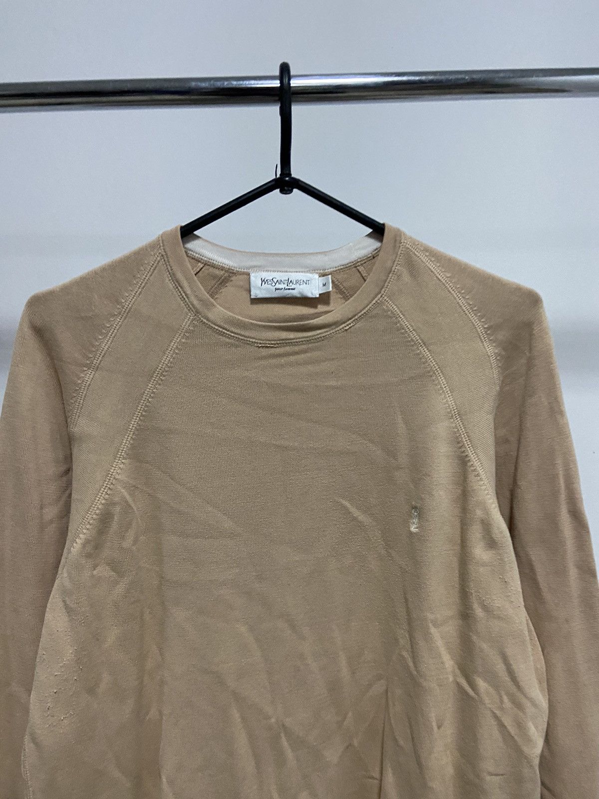 Vintage × Yves Saint Laurent Yves Saint Laurent Vintage Longsleeve YSL Logo Y2K Size US M / EU 48-50 / 2 - 2 Thumbnail