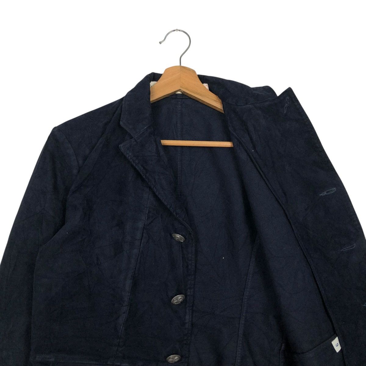 45rpm 🔥VINTAGE CROPPED BIKER CHORE JACKET 45RPM Size US M / EU 48-50 / 2 - 14 Thumbnail