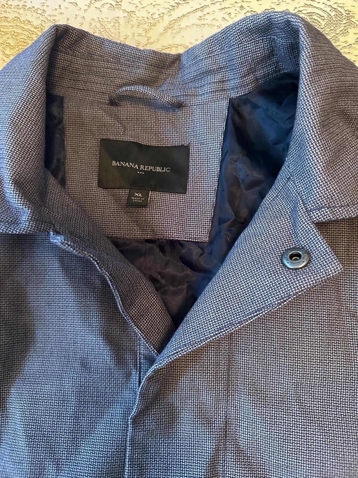 Banana Republic Banana Republic Men’s Brown Overcoat XL Light Wool Blend Size US XL / EU 56 / 4 - 5 Thumbnail