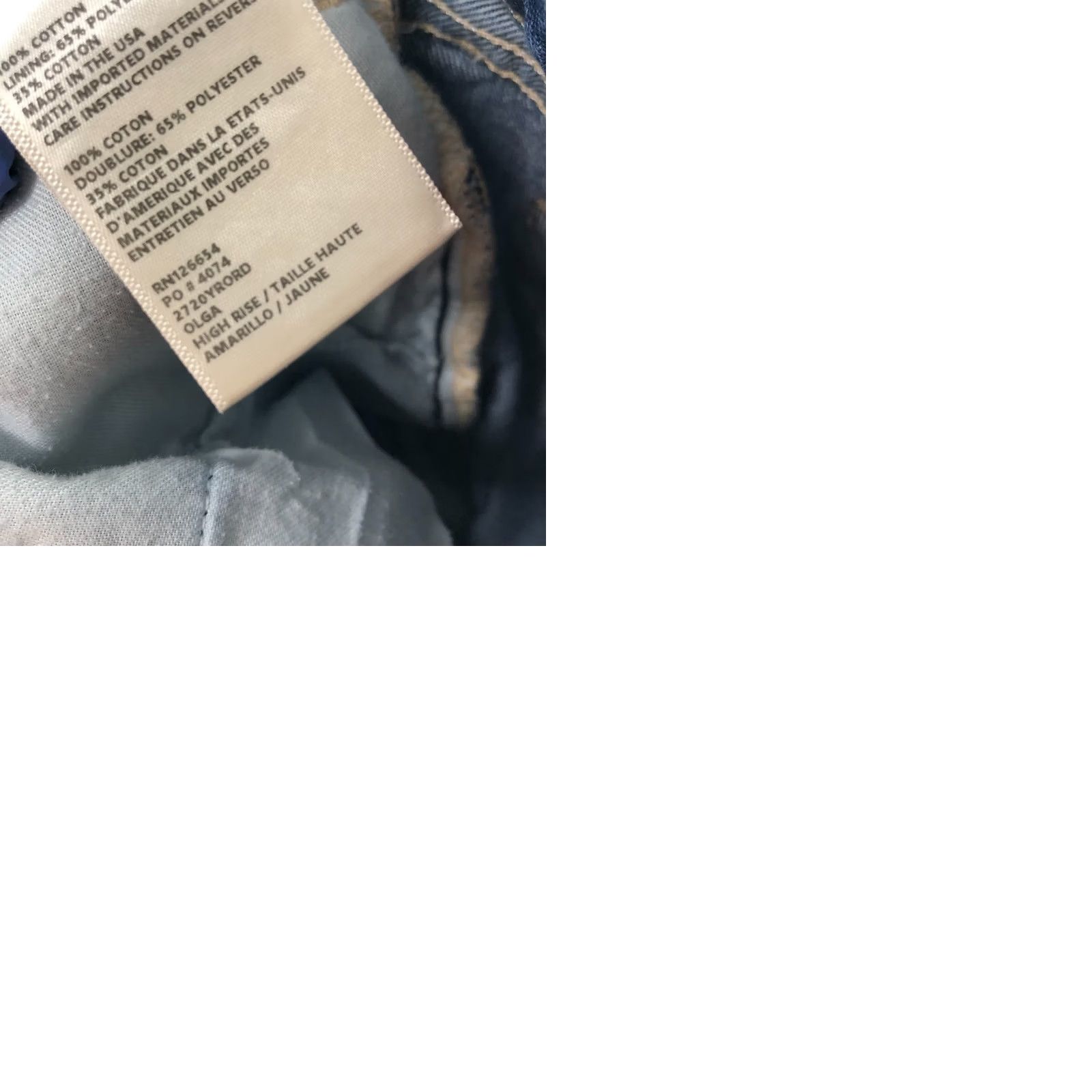L'AGENCE L'Agence Olga 30 Jeans High Rise Distressed Cuffed 32W 27L Denim Pocket Regular Womens Jeans Size 30" / US 8 / IT 44 - 9 Thumbnail