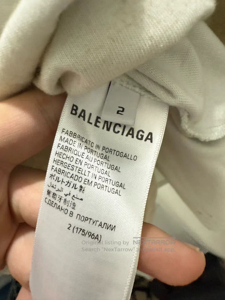 Balenciaga Balenciaga Manchester United Embroidered Mud-Dyed Destroye Size US M / EU 48-50 / 2 - 3 Thumbnail