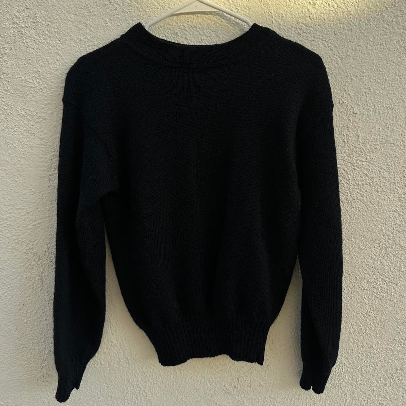 Polo Ralph Lauren 1960s navyblack 100 wool sweater Size US S / EU 44-46 / 1 - 1 Thumbnail
