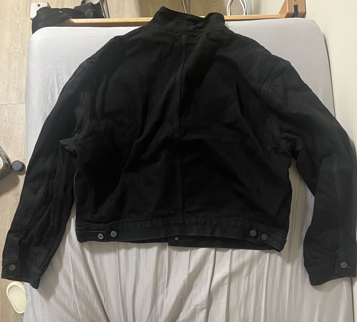Designer × Vintage × Yeezy Yeezy season 6 black denim jacket unreleased sample version Size US L / EU 52-54 / 3 - 2 Thumbnail