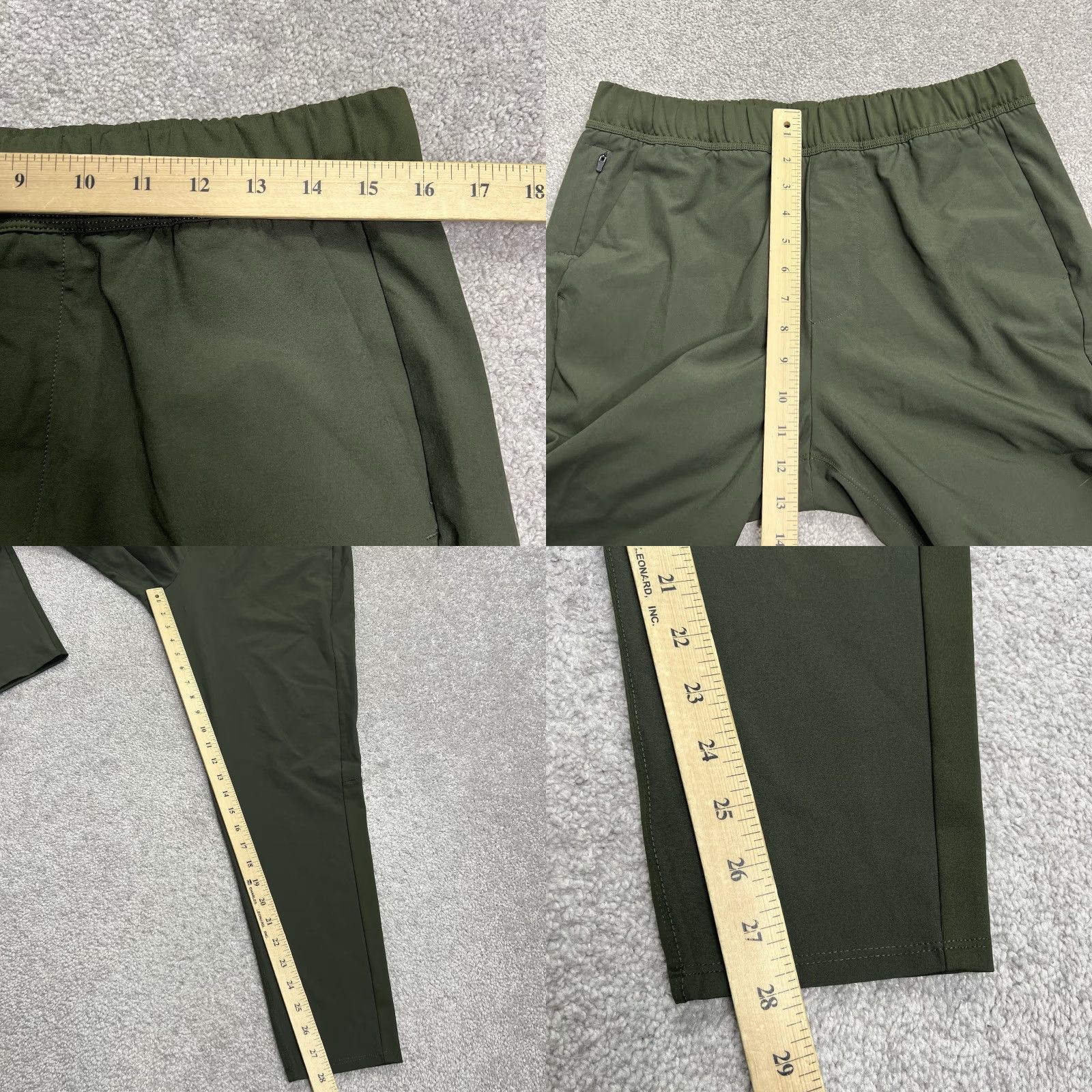 Abercrombie & Fitch VINTAGE? No — Abercrombie & Fitch Jogger Pants Mens Size Medium 28” Inseam Taper Stretch Green Size US 31 - 9 Thumbnail