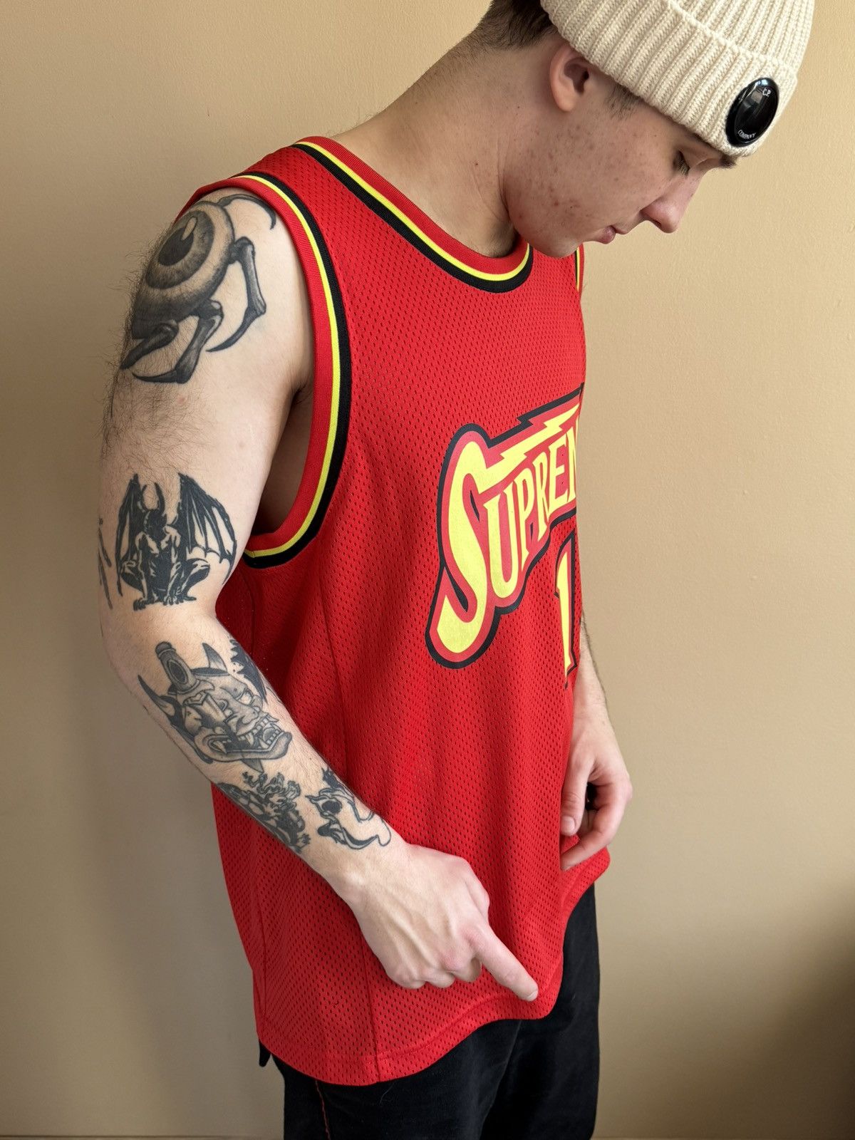 Supreme Supreme Bolt Basketball Jersey Red (L) Size US L / EU 52-54 / 3 - 6 Thumbnail