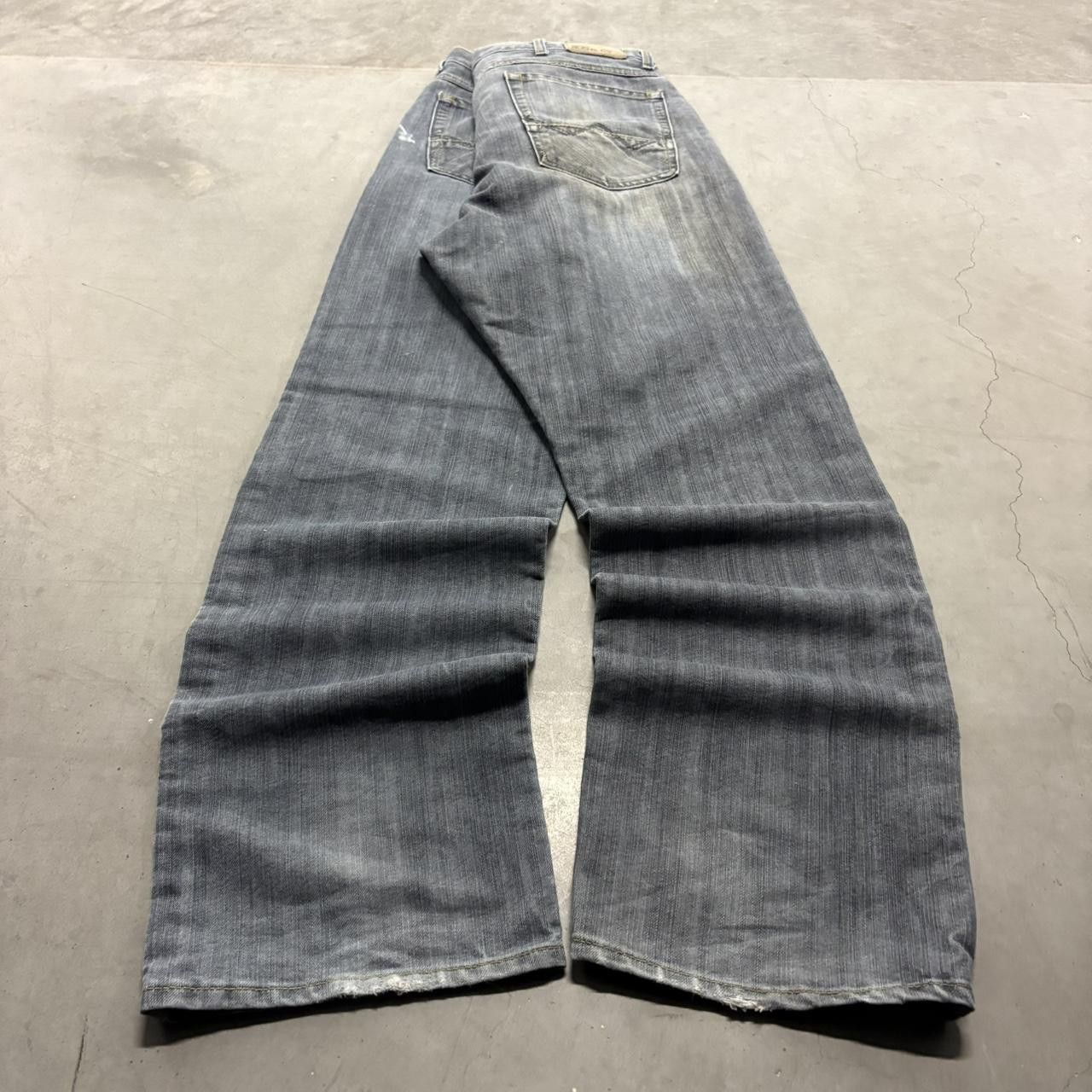 Vintage Crazy Vintage Y2K/2000s Super Baggy Wideleg Relaxed Skater Dark Wash Denim Jeans! Size US 36 / EU 52 - 6 Thumbnail