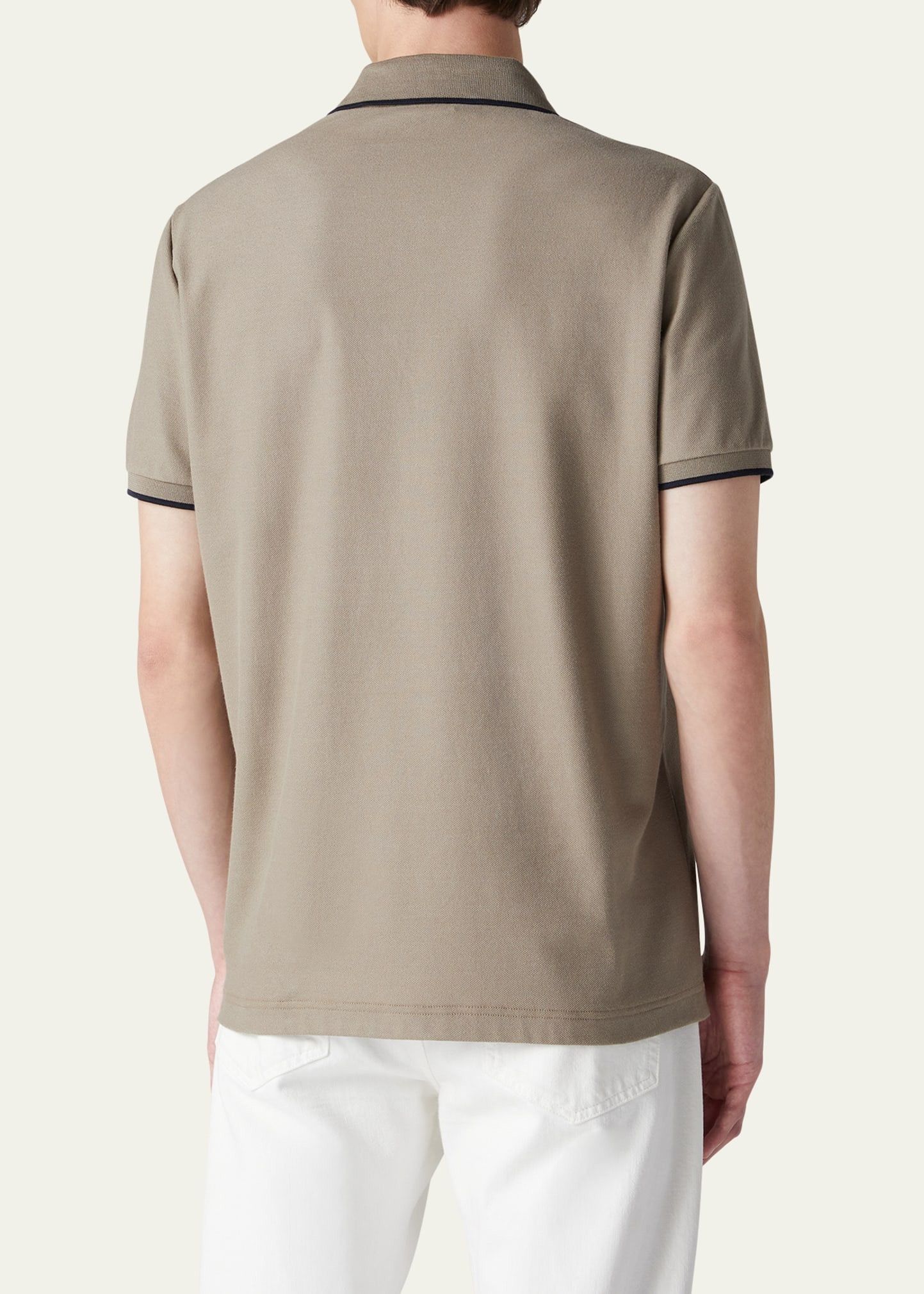 Loro Piana o1w1db10125 FA14903 Brentwood Polo Shirt in Beige Size US M / EU 48-50 / 2 - 3 Thumbnail