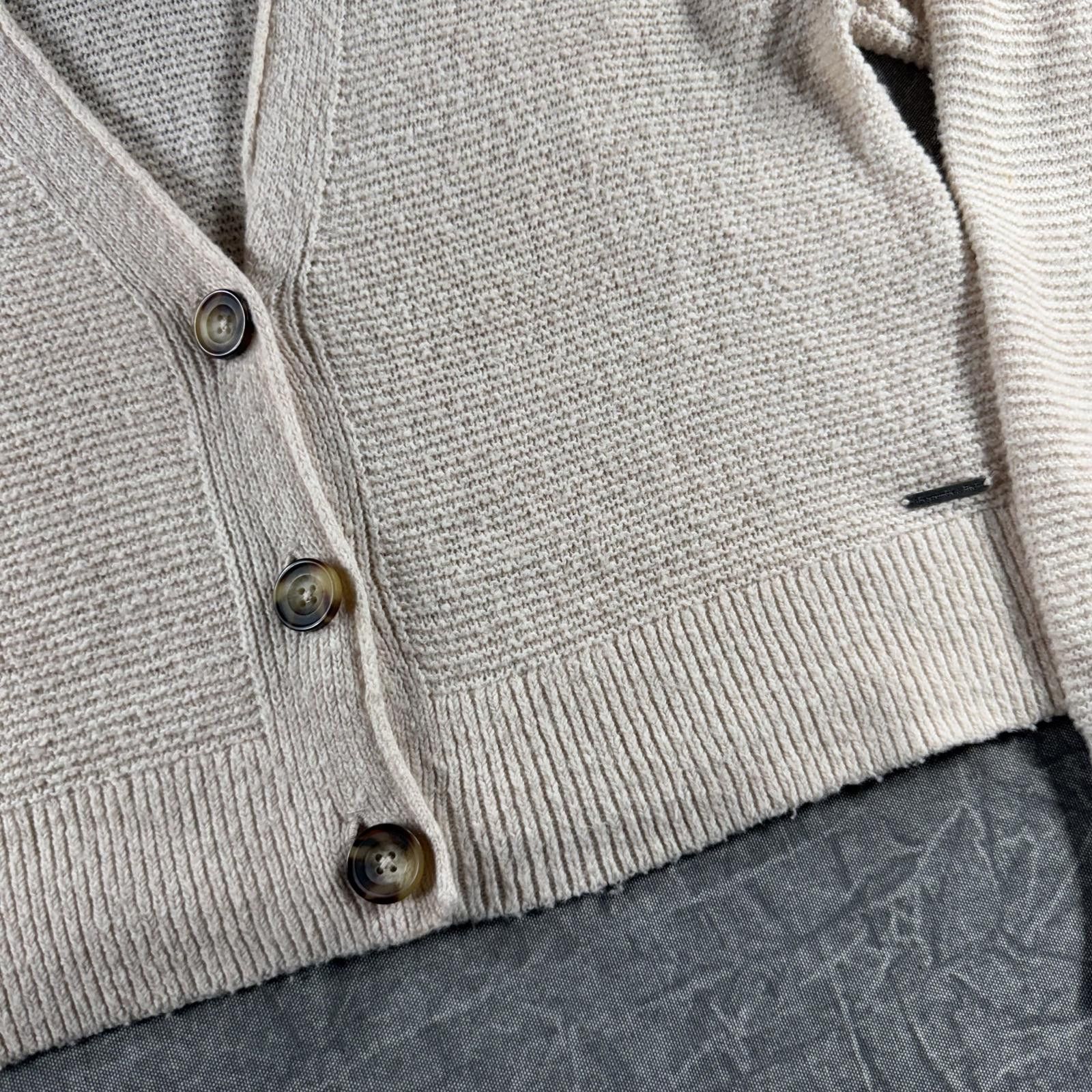 Abercrombie & Fitch Abercrombie Cardigan Women's XL Cream Knit Button Size XL / US 12-14 / IT 48-50 - 3 Thumbnail