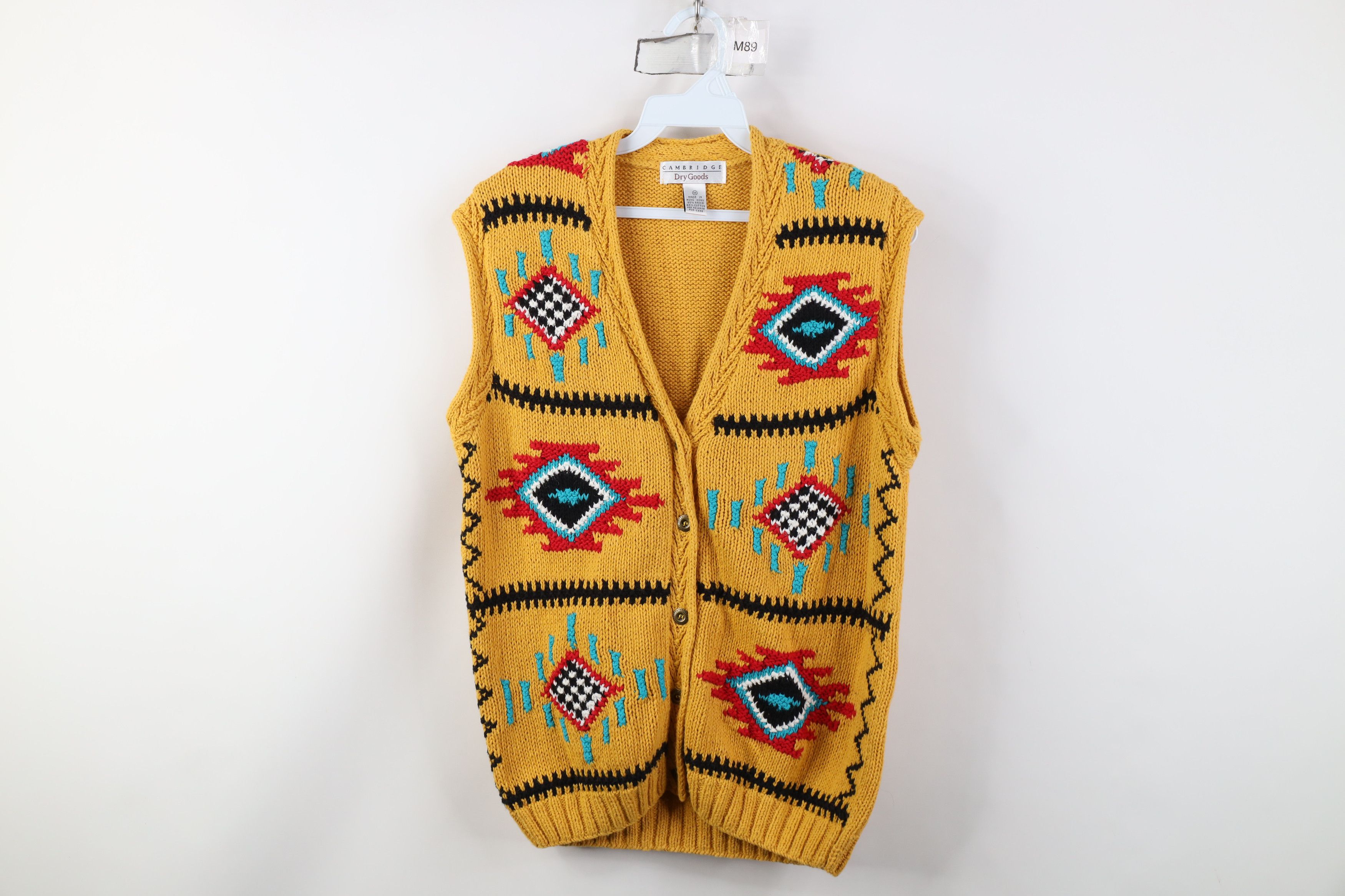 Vintage Vintage 90s Streetwear Southwestern Fair Isle Sweater Vest Size M / US 6-8 / IT 42-44 - 1 Thumbnail