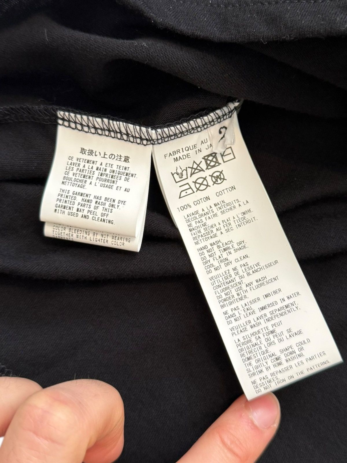 Yohji Yamamoto Mainline Short Sleeve Logo Shirt Size M / US 6-8 / IT 42-44 - 8 Thumbnail