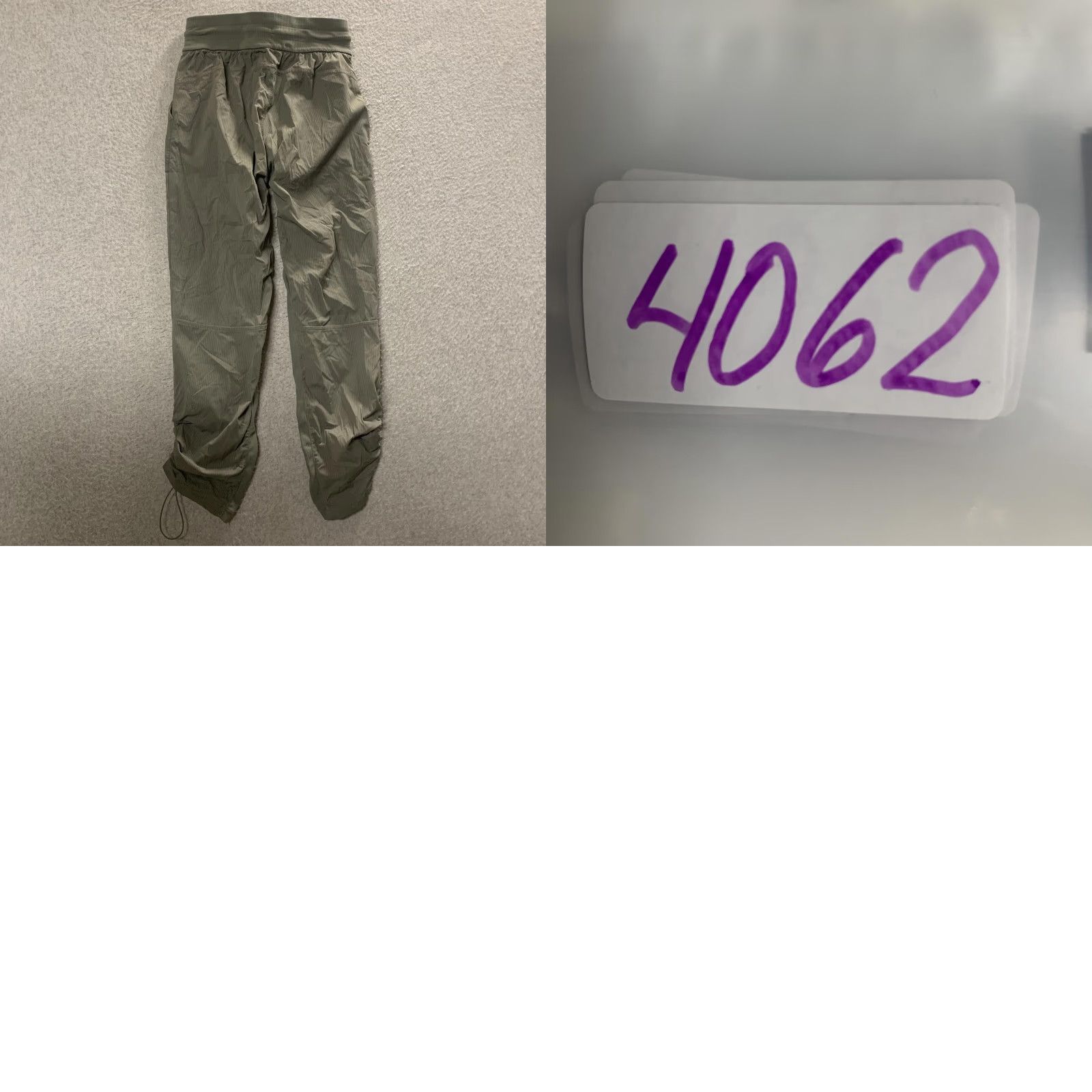 Lululemon Lululemon Women's Jogger Pants Size 2 Olive Green Parachute Drawstring Hem Shirts Pants? Size 26" / US 2 / IT 38 - 8 Thumbnail