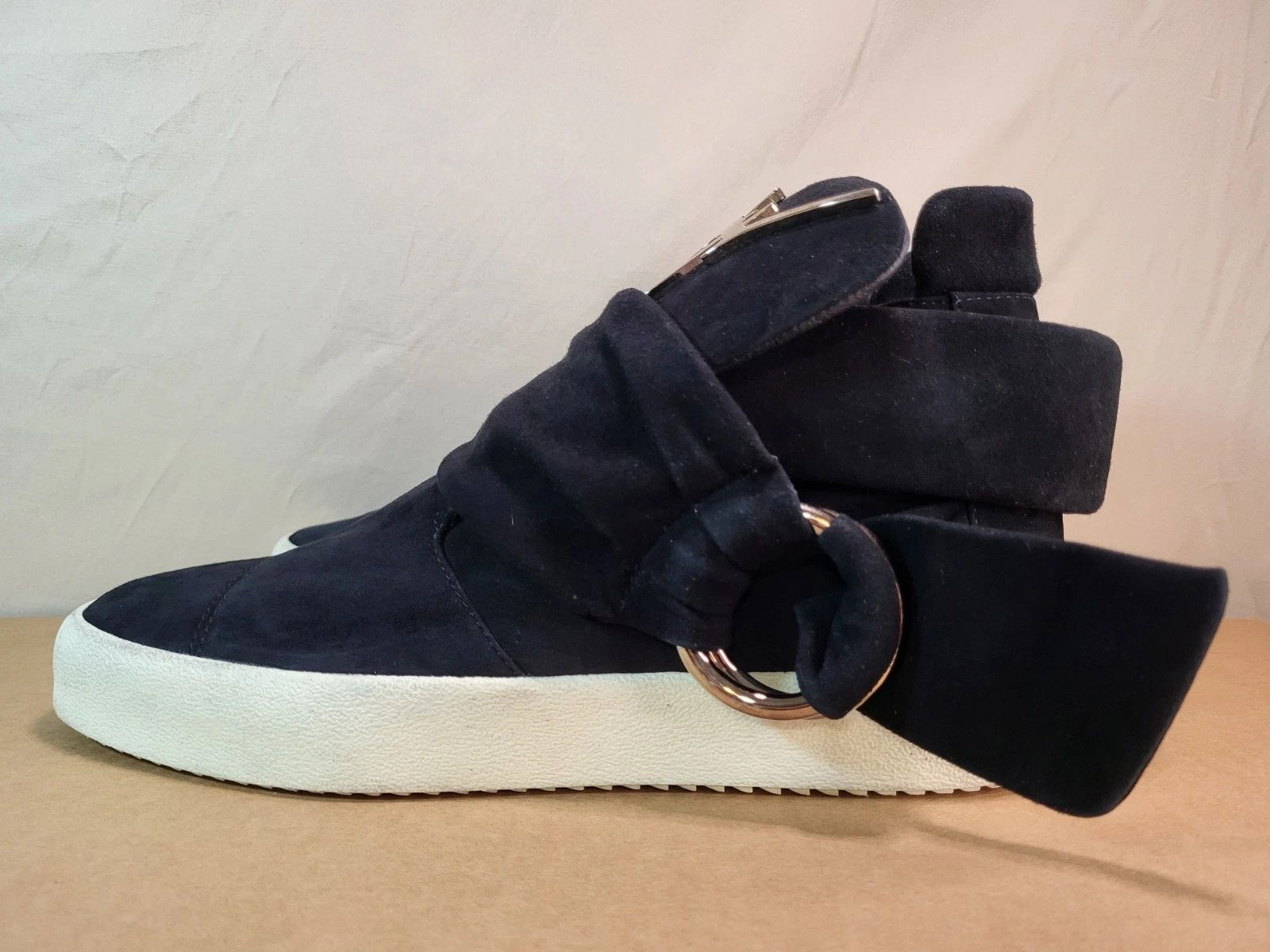 Giuseppe Zanotti Giuseppe Zanotti Black Suede Sneaker Italy Size US 15 / EU 48 - 5 Thumbnail
