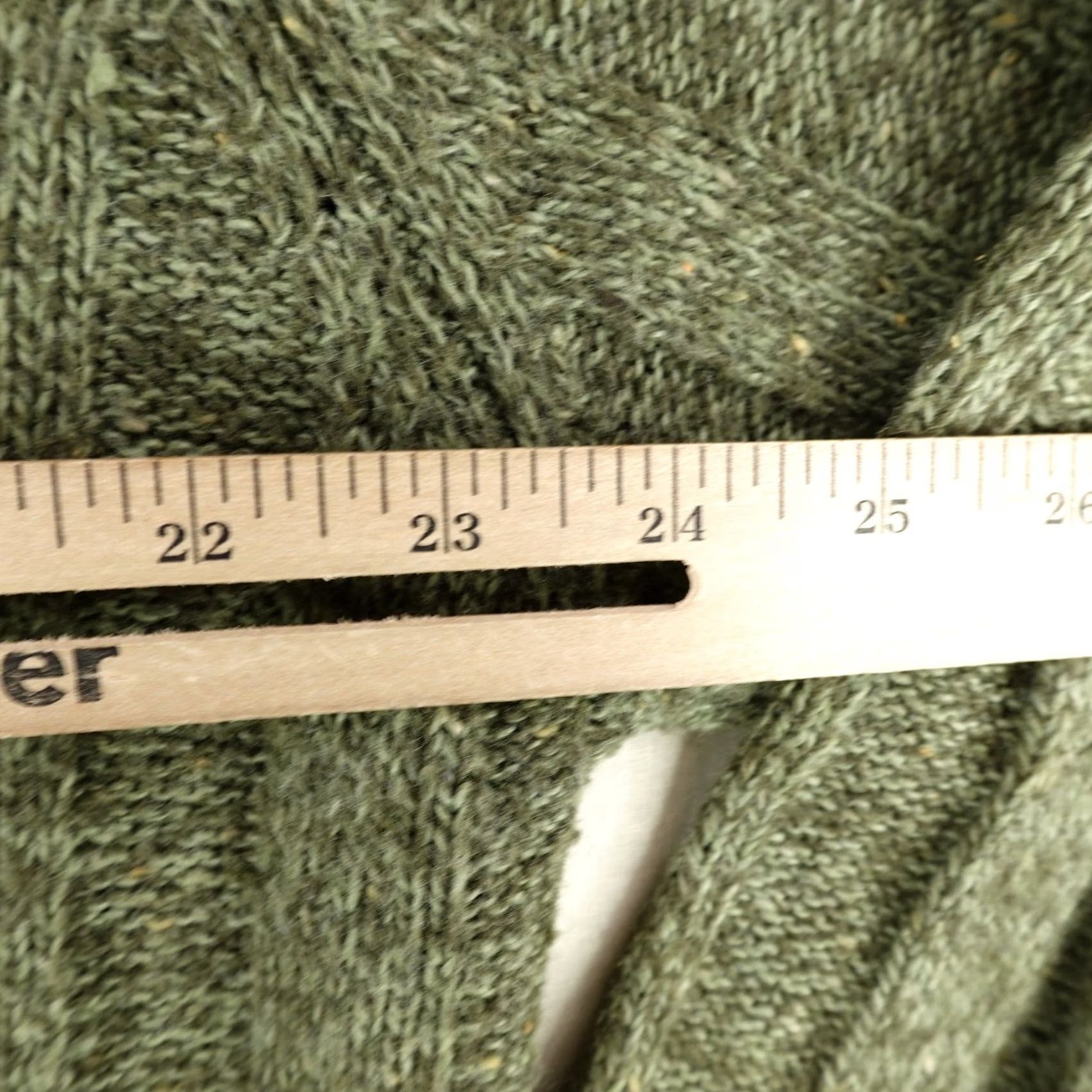 Vintage Woolrich Sweater Women Large Petite Green 1/4 Zip Sage Heather Wool Pullover Size L / US 10 / IT 46 - 7 Thumbnail