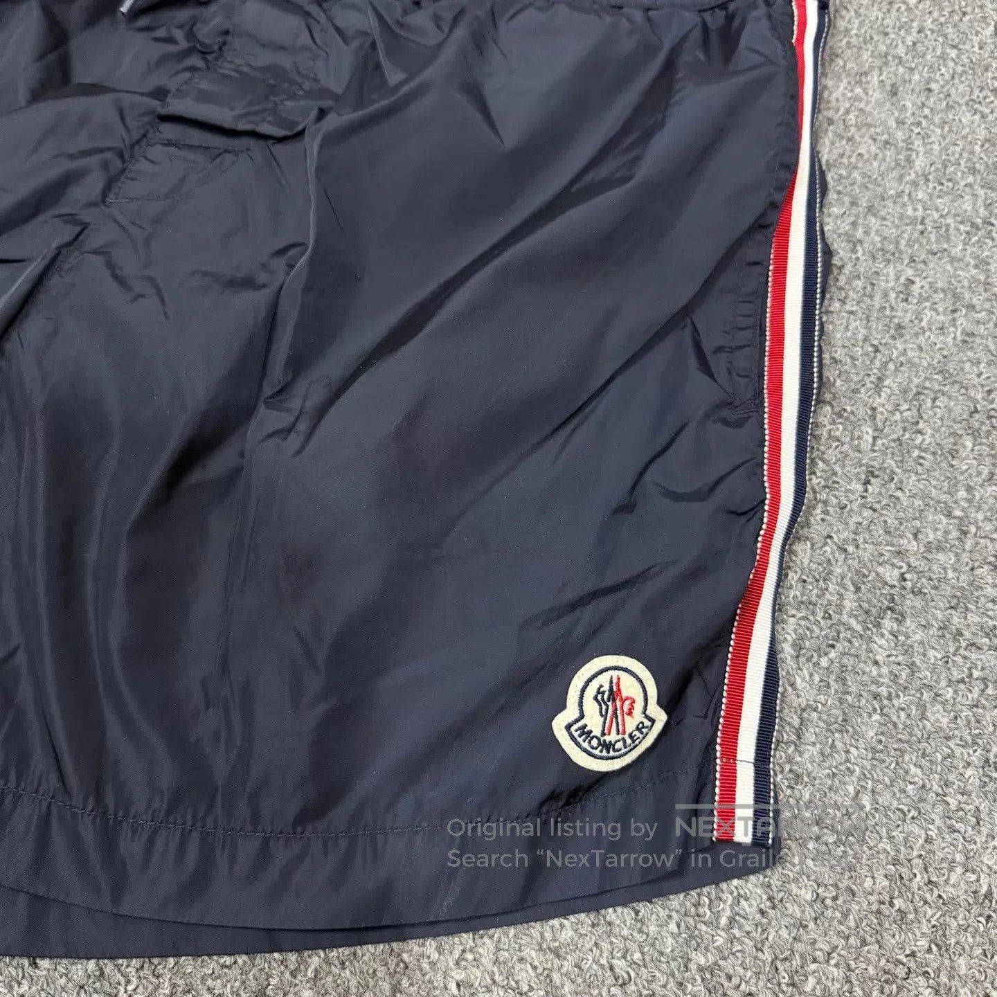 Moncler Blue Striped Shorts with Side Accents. Size US 34 / EU 50 - 3 Thumbnail