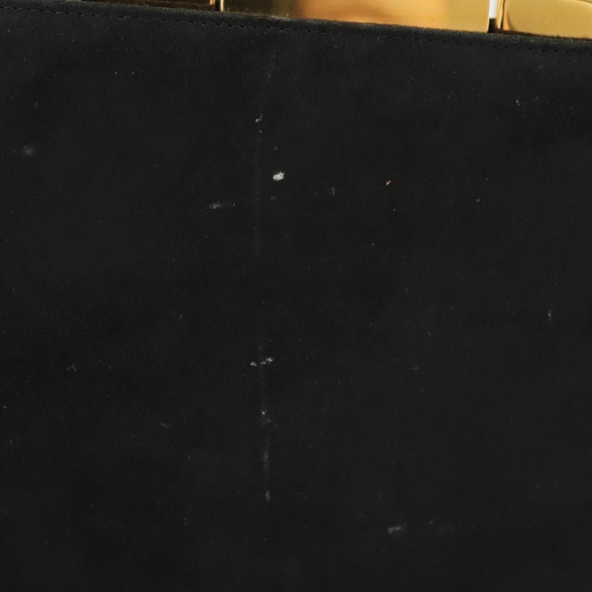 Salvatore Ferragamo Salvatore Ferragamo Gancini Hand Bag Suede Black Gold Size ONE SIZE - 4 Thumbnail