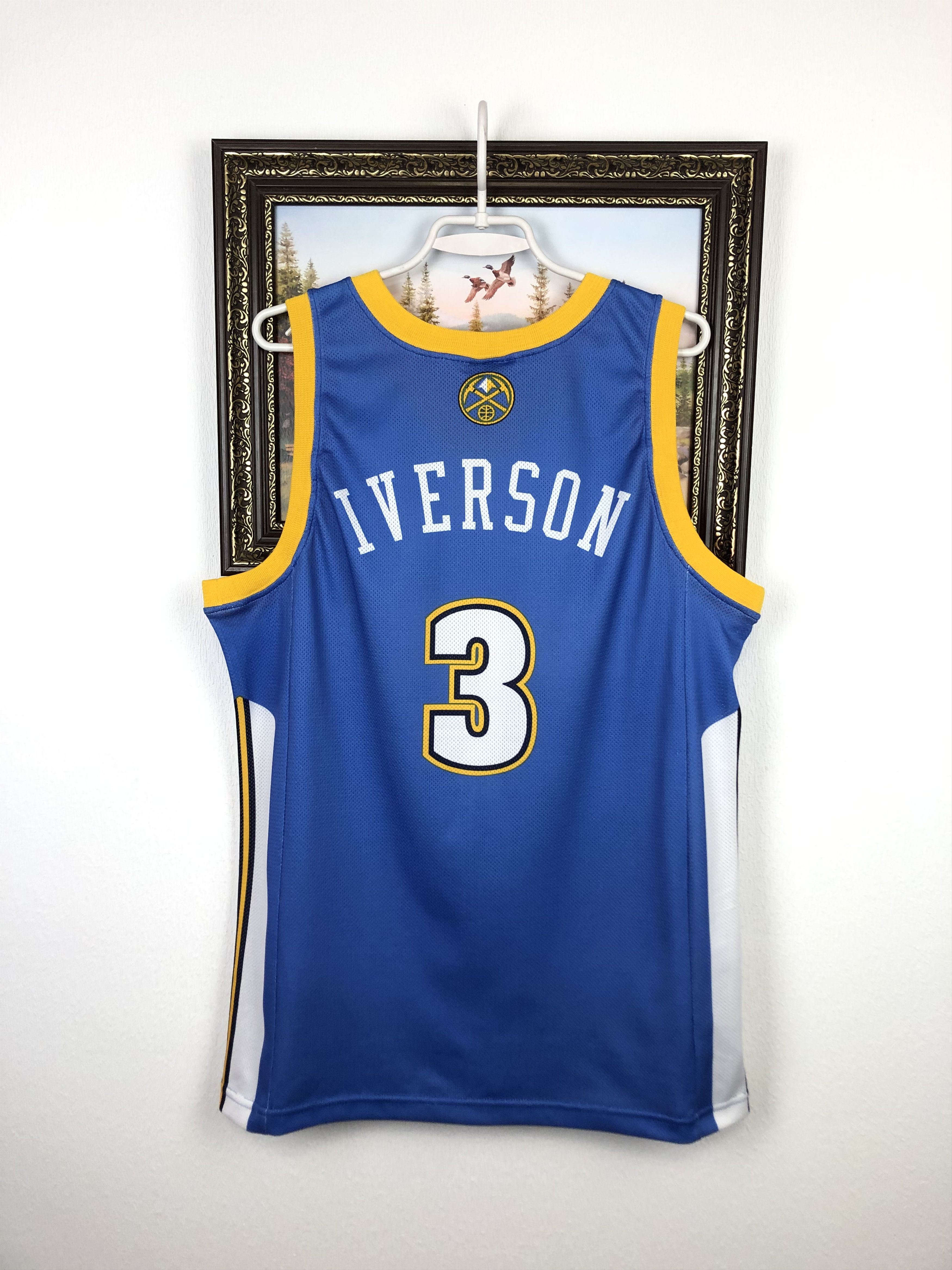 NBA Vintage Champion Denver Nuggets Iverson NBA Jersey Shirt Size US M / EU 48-50 / 2 - 6 Thumbnail