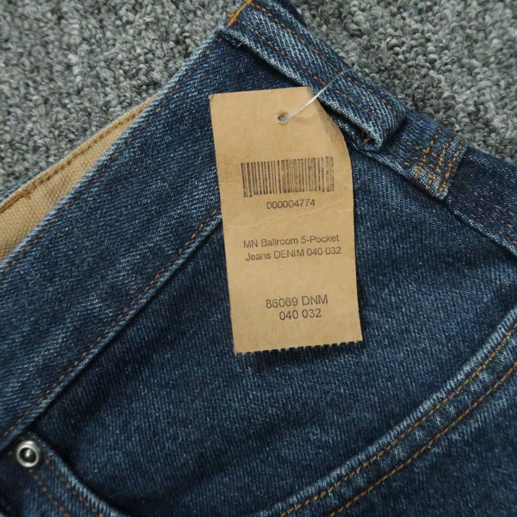 Denime Duluth Jeans Men 40x32 Blue Ballroom 5-Pocket Denim Workwear NWT Jeans Regular Straight 40 In Inseam 32 Cotton Denim NWT Mens Size US 40 / EU 56 - 3 Thumbnail